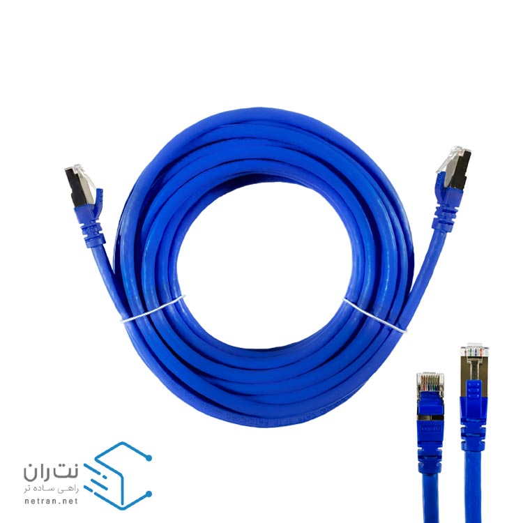 قیمت و خرید پچ کورد لگراند Cat6 SFTP با روکش PVC رنگ آبی 10 متری | نت ران
